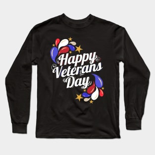 Logo For A Happy Veterans Day Long Sleeve T-Shirt